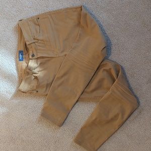 Old Navy Rockstar mid rise tan skinny jeans 4R